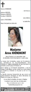 Madame Xhénemont Anne