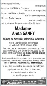 Madame Anita Ganhy